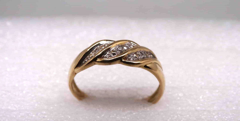 Bague Bague or et Diamants 58 Facettes 12975