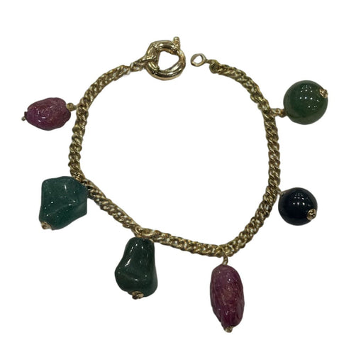 Gourmette or jaune Les 6 Précieuses