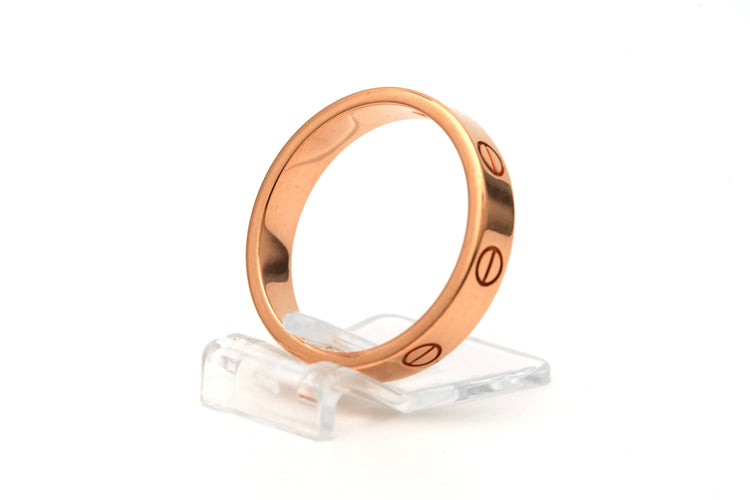 Bague 56 Cartier - Bague Love en or rose 18k et diamant taille brillant 58 Facettes 23266