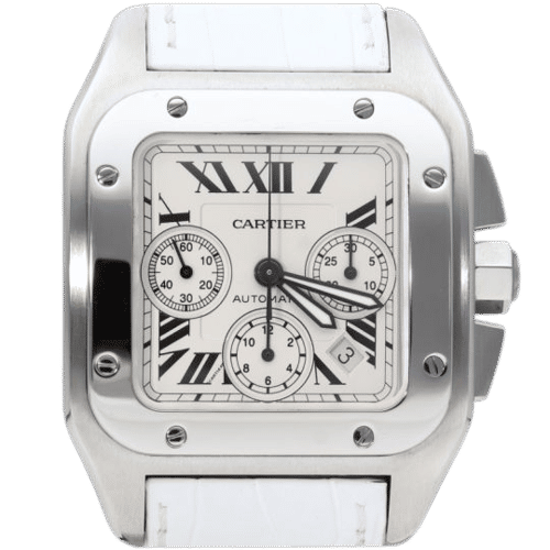 Montre Cartier Montre Santos 100 Xl Chronograph 58 Facettes MT44201