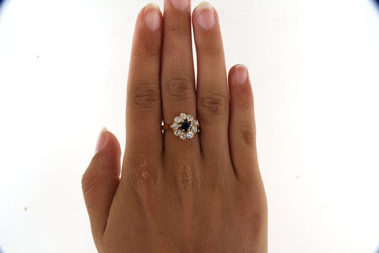 Bague 52 Bague Marguerite Saphir 58 Facettes 4172l