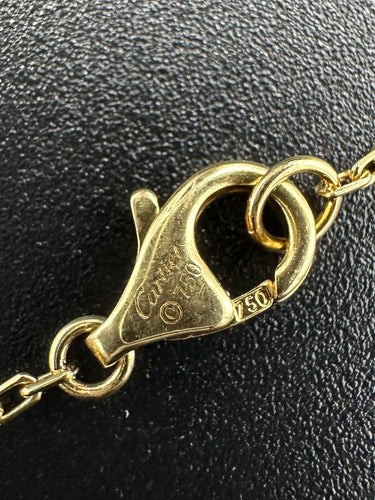 Collier CARTIER. Collection "Diamants légers", collier or jaune et diamants 0.80ct 58 Facettes