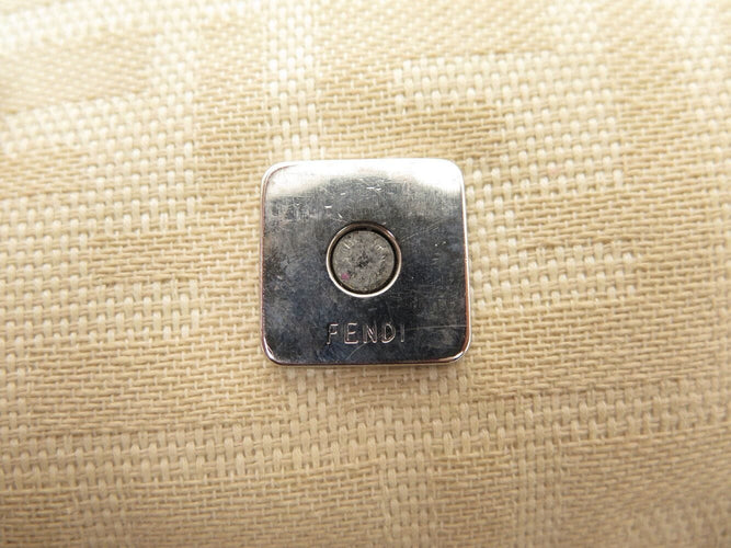 sac a main FENDI baguette en toile jacquard ff zucca beige 26424 hand bag 58 Facettes 270643