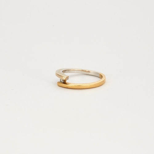 Bague 54 Bague Solitaire 2 ors diamant Entre Nous 58 Facettes LP370/12