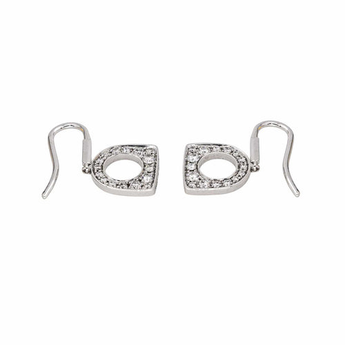 Boucles d'oreilles Fred Boucles d'oreilles Dormeuses Success Or blanc Diamant 58 Facettes 4600461RV