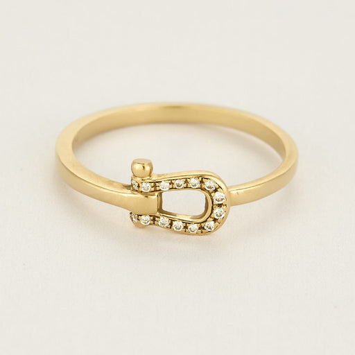 Bague 50 FRED - Force 10 - Petit Modèle - Bague en or jaune et diamant 58 Facettes ENG11295X2