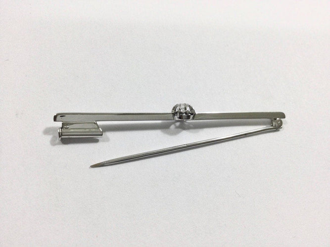 Broche Broche Or Blanc Diamant 58 Facettes