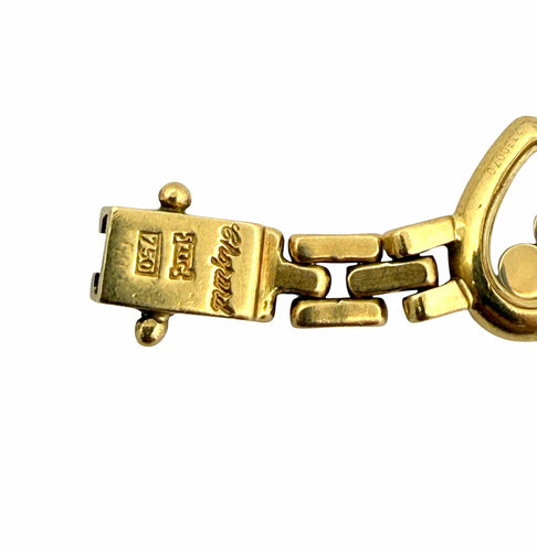 Bracelet Bracelet Chopard Happy Diamonds en or jaune 18 carats et diamants 58 Facettes