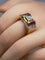 Bague 58 Bague Tank diamants & rubis synthétiques 58 Facettes