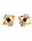 Boucles d'oreilles Boucles d’oreilles vintage en or jaune, saphirs et diamants 58 Facettes