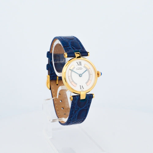Cartier Must Vendôme - Ivory trinity dial - SM 58 Facettes