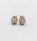 Boucles d'oreilles Puces d'oreilles or rose, platine, diamants taille ancienne (circa 1900) 58 Facettes A05867