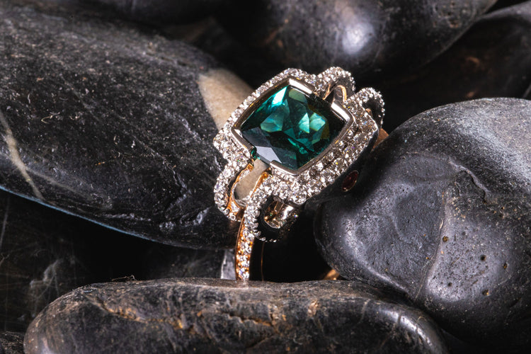 Bague 59 Portrait of an Idea ring – Unique Creation by Gianpiero Casolani 58 Facettes GCR001