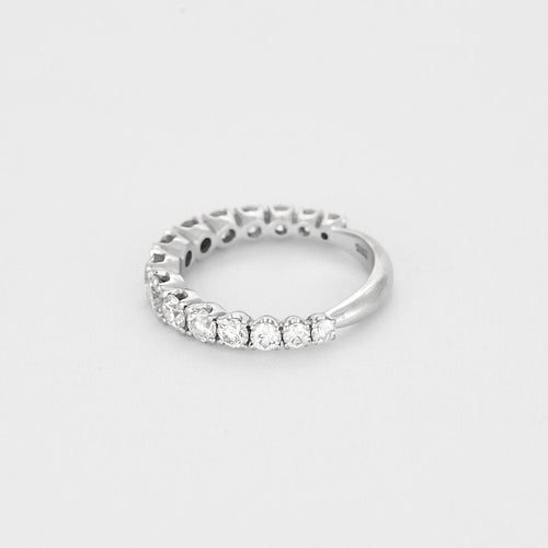 Bague 53 Bague type jarretière en or gris et diamants 58 Facettes BEA3623X2