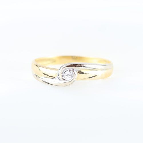Bague Bague solitaire en or jaune 18 carats avec diamant 58 Facettes 159/24D