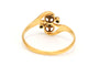 Bague 56 Bague Art Nouveau or jaune diamants 58 Facettes B331