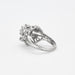 Ring 52 Dome ring in platinum, white gold and diamonds 58 Facettes