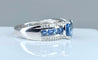 Bague 54 Bague en or blanc en saphirs et diamants 58 Facettes AB323