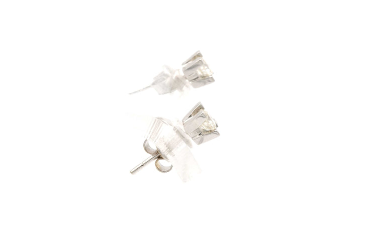 Boucles d'oreilles Boucles d'oreilles Années 70 en or blanc 18 carats serties de diamant 58 Facettes 22083