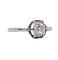 Bague 49 Bague solitaire art deco Platine diamant taille ancienne coussin 0.60 carat (circa 1920) 58 Facettes A06196