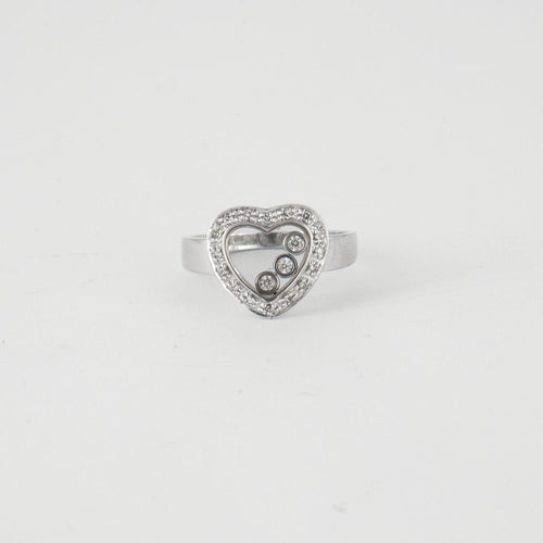 Bague 54 Bague coeur diamants en mouvement 58 Facettes