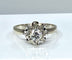 Bague 53 Bague solitaire or blanc diamant 0.40ct 58 Facettes AB359