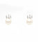 Boucles d'oreilles Boucles d'oreilles en or blanc avec perles et diamants 58 Facettes 13967