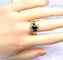 Bague 54 Bague jonc en or jaune en saphirs et diamants 58 Facettes AB575