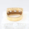 Bague vintage en or jaune, platine et diamants taille ancienne