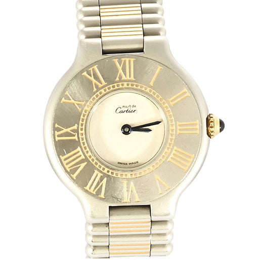 Montre CARTIER - Montre Must 21 vintage – acier & plaqué or 58 Facettes LV114