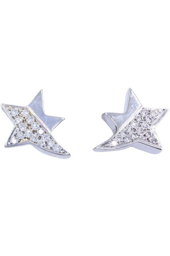 Boucles d'oreilles BOUCLES D'OREILLES ÉTOILES DIAMANTÉES 58 Facettes 083001