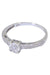 Bague 54 Bague solitaire or blanc diamants 58 Facettes 086101