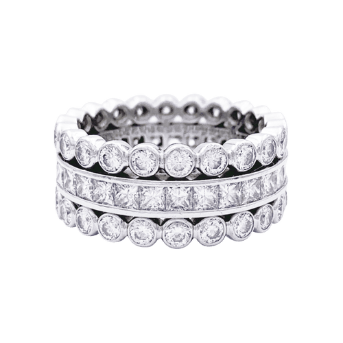 Bague Cartier, platine, diamants.