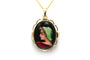 Pendentif Pendentif années 50 en or jaune et émail de Limoges 58 Facettes 22809