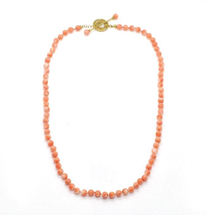 Collier Collier de corail des profondeurs avec fermoir en or 58 Facettes