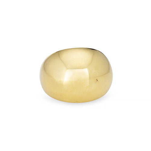 80s Vintage Cellino Dome Ring Sz 6 18k Yellow Gold Fine Italian Jewelry 58 Facettes G14089