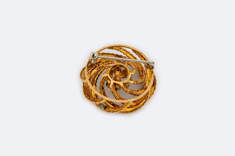 Broche Broche en or jaune et émail 58 Facettes SPL78