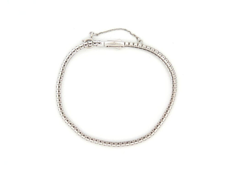 Bracelet bracelet MAUBOUSSIN tu es ma riviere d'amour 16.5cm or blanc diamants 58 Facettes 263949