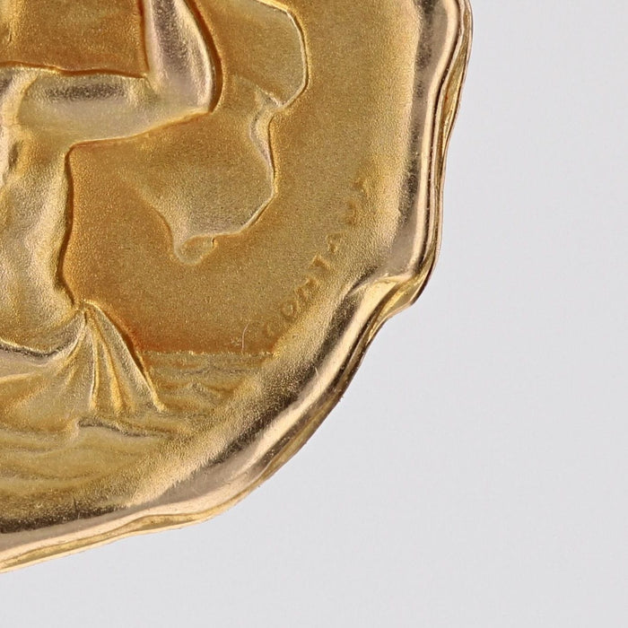 Pendentif Médaille ancienne Saint Christophe signée Contaux 58 Facettes CVP126