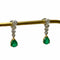 Boucles d'oreilles Boucles d'oreilles aux émeraudes gouttes 58 Facettes REF24017-181