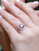 Ring 59 Art Deco ring with old cut diamonds and calibrated rubies 58 Facettes J305