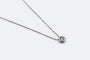 Collier Oro Bianco Collana in oro bianco con punto luce con diamante 58 Facettes col296