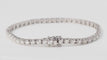 Bracelet rivière en or blanc et diamants