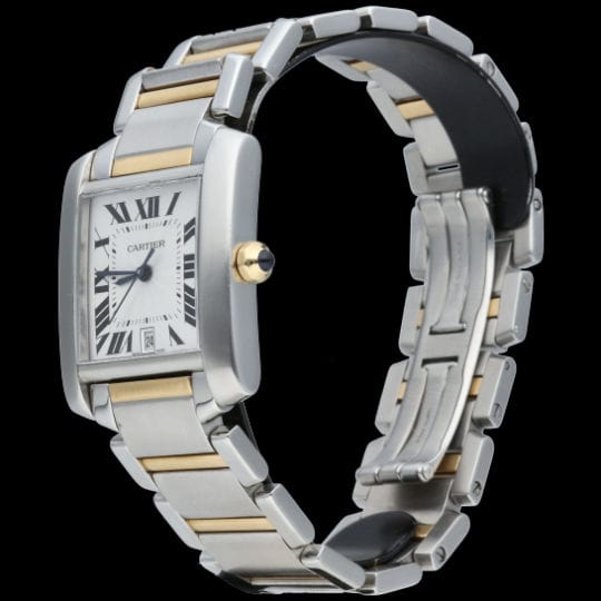 Montre Cartier Montre Tank Francaise Gm 58 Facettes MT40806