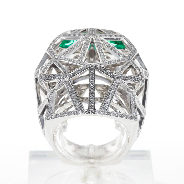 Bague CARTIER - Bague Panthère Or Blanc et Diamants 58 Facettes