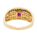 Ring 54 Ring Yellow gold Ruby 58 Facettes 2711713CN
