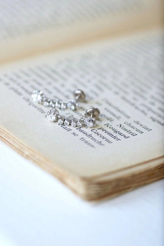 Boucles d'oreilles Art Déco diamants