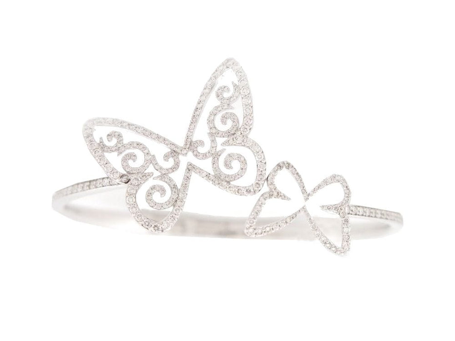 Bracelet bracelet MESSIKA butterfly arabesque butterfly duetto or blanc & diamants 58 Facettes 264834