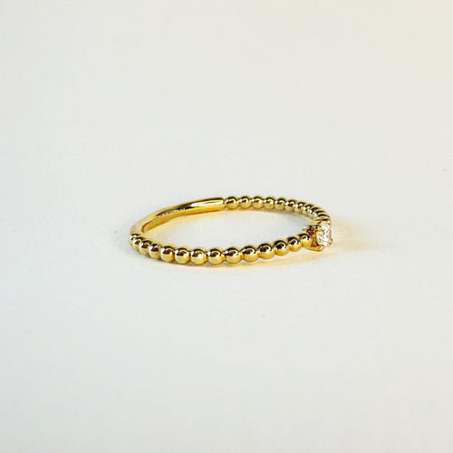 Bague 54 Bague Solitaire n°5 or jaune et diamant 58 Facettes INV050