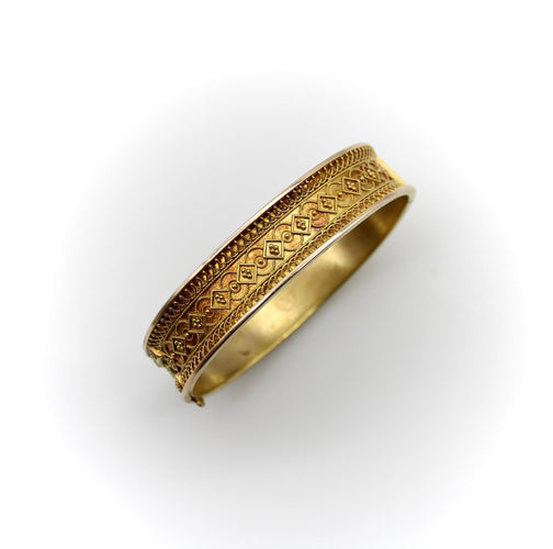 Bracelet Bracelet en filigrane de style étrusque néo-étrusque en or 14 carats 58 Facettes